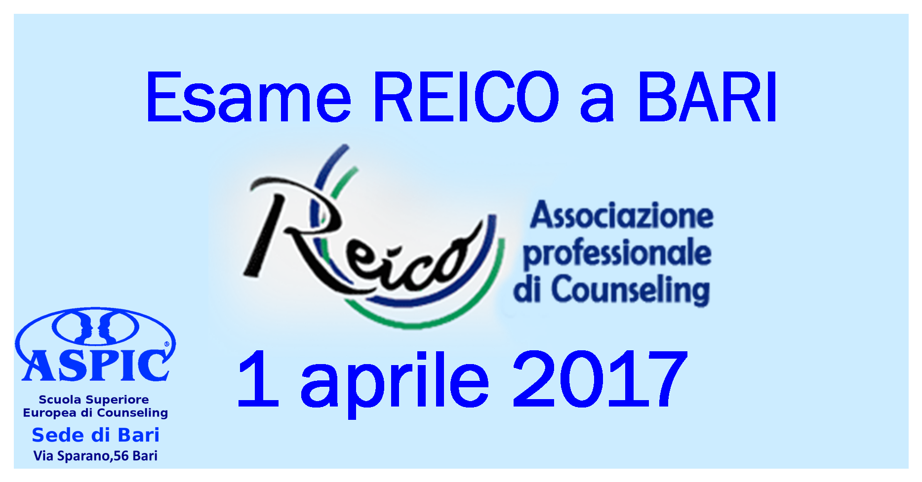 Esame REICO a Bari