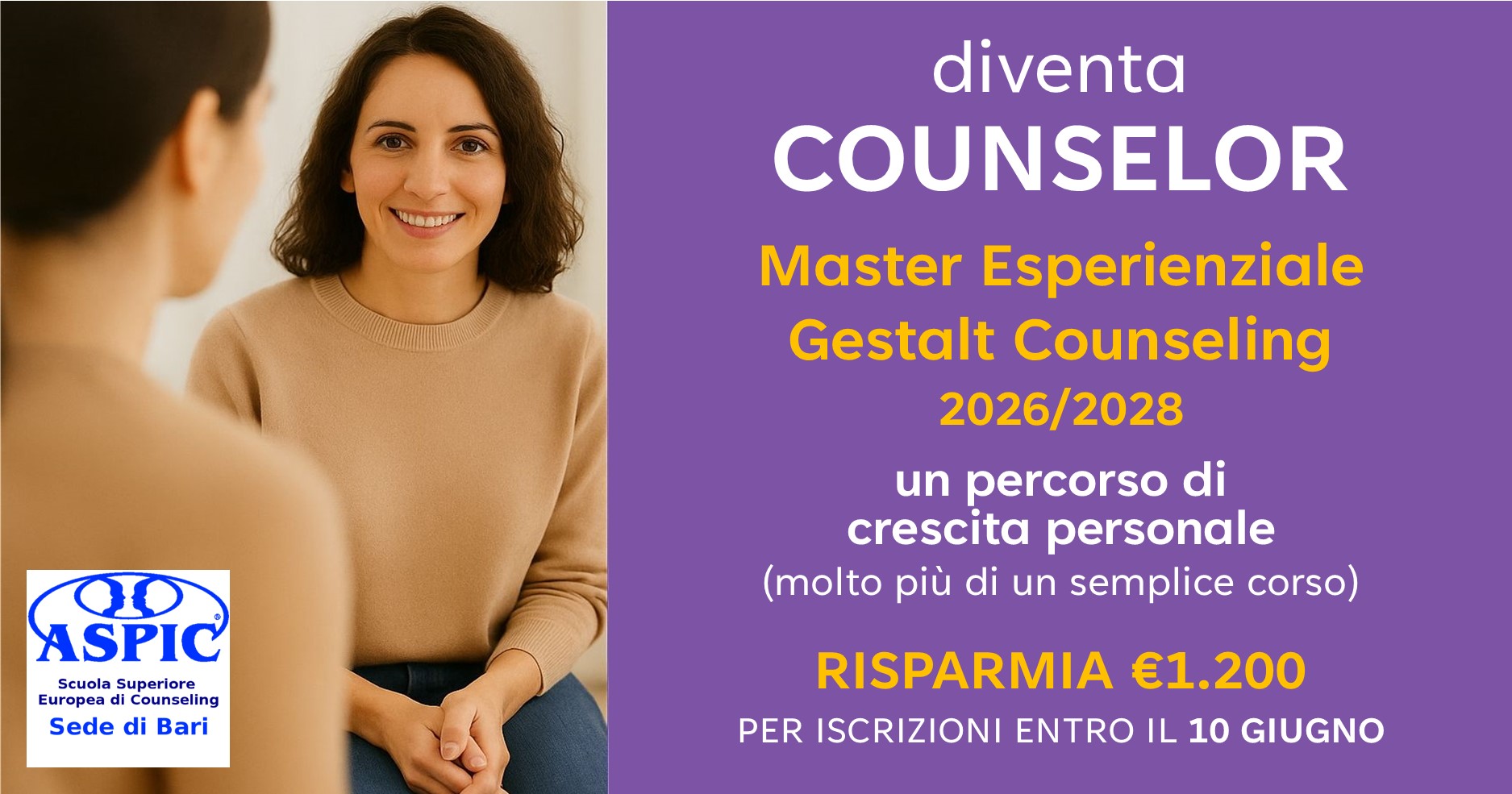 MASTER ESPERIENZIALE GESTALT COUNSELING (900 ore)