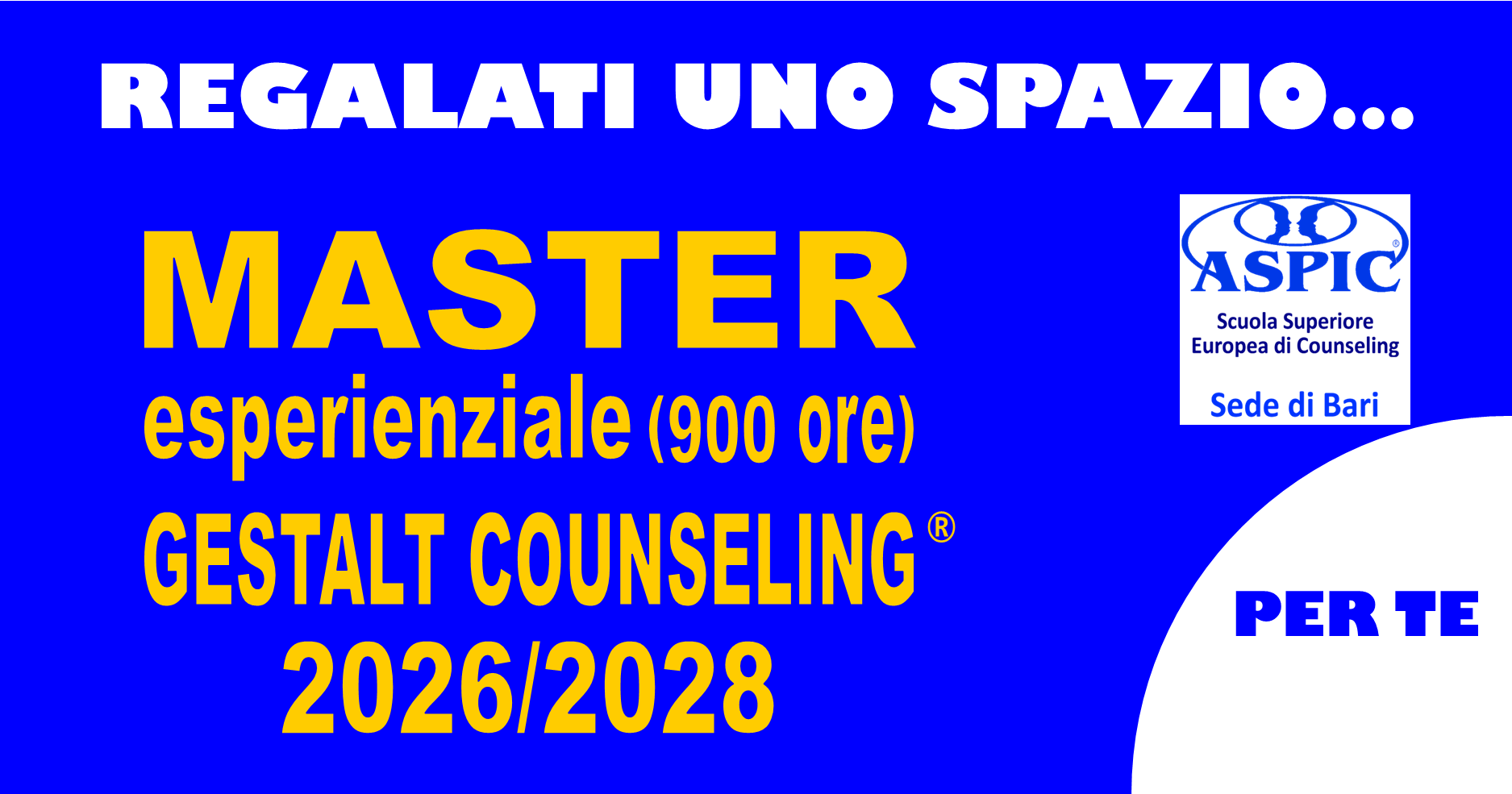 MASTER ESPERIENZIALE GESTALT COUNSELING (900 ore)